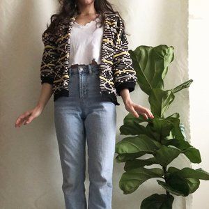 Tribal patterned sweater